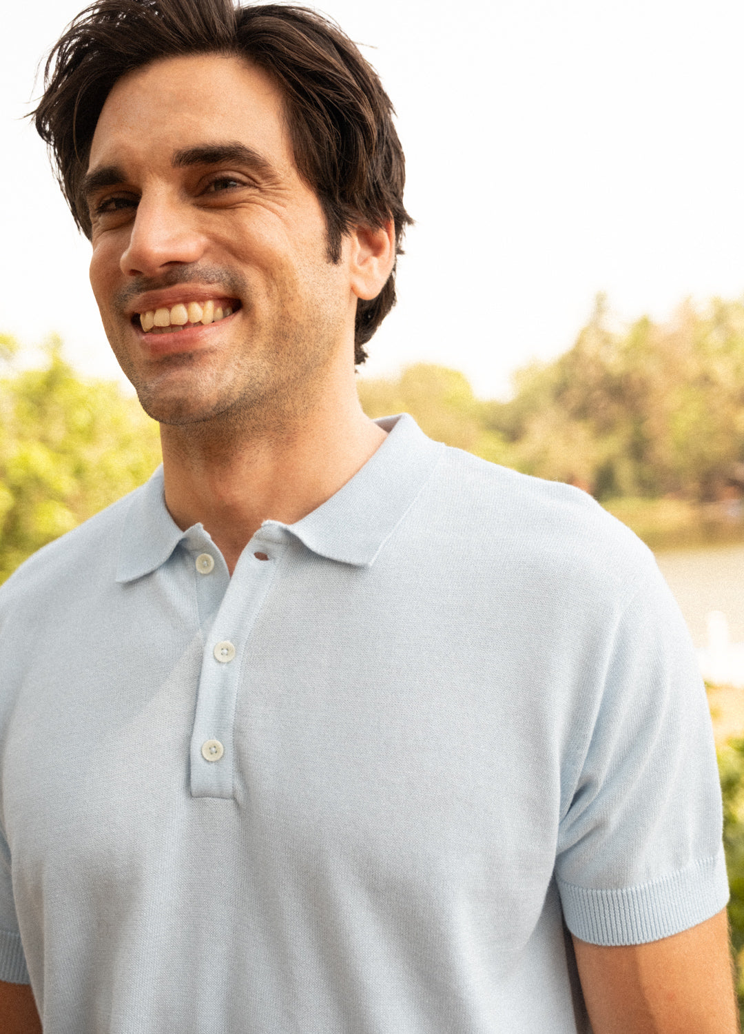 Mint Fine Knit Polo