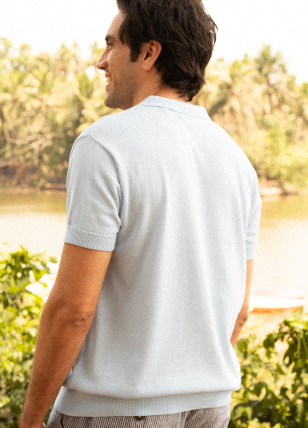 Mint Fine Knit Polo