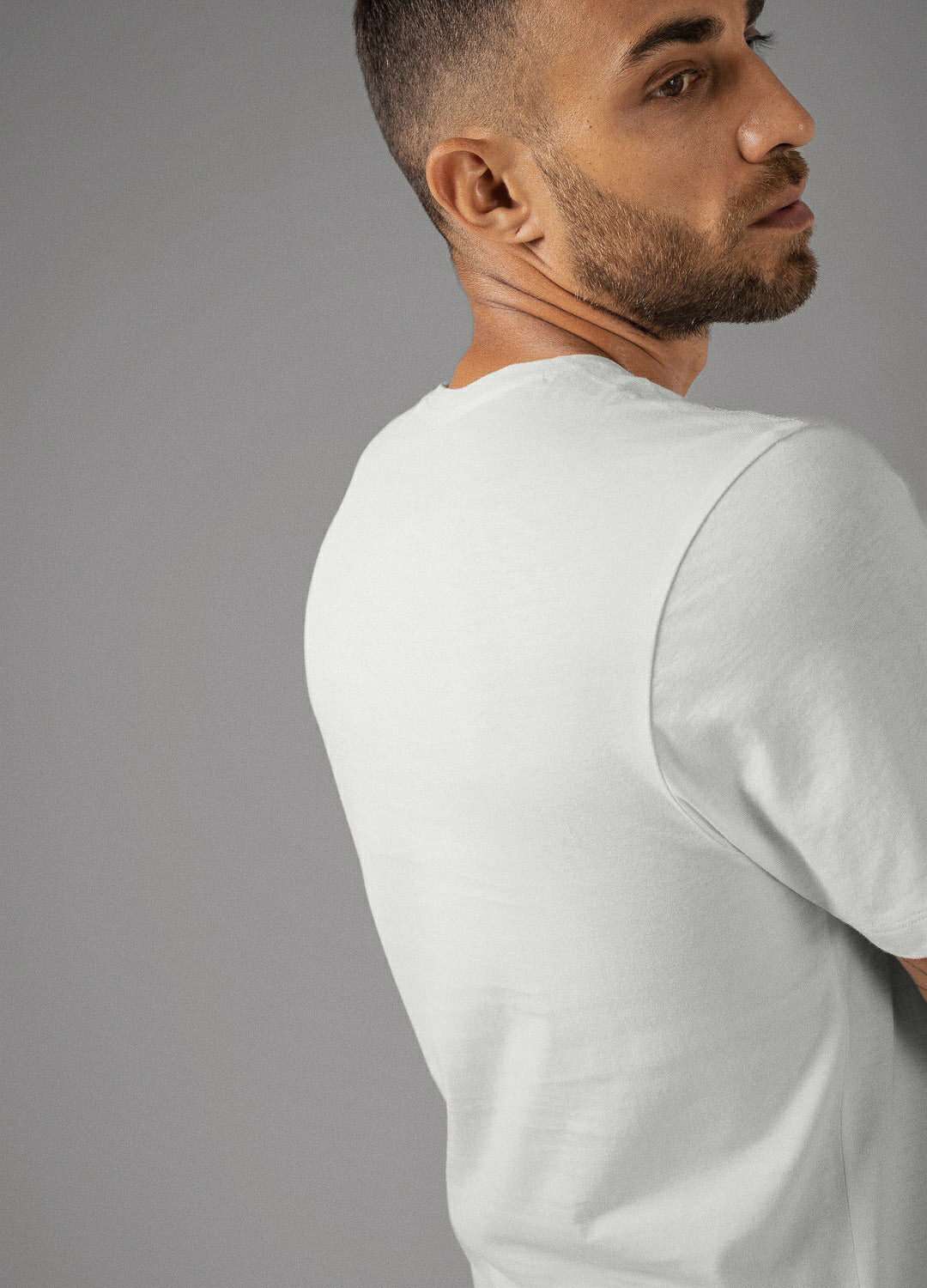 Moonlight Grey Classic Organic Cotton T-shirt For Men Online