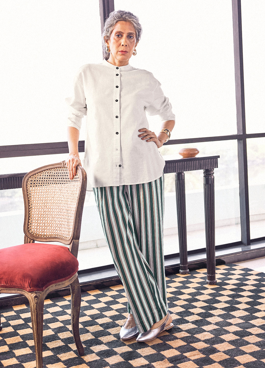 The Nargis Malini Linen Co-ord Set For Women Online