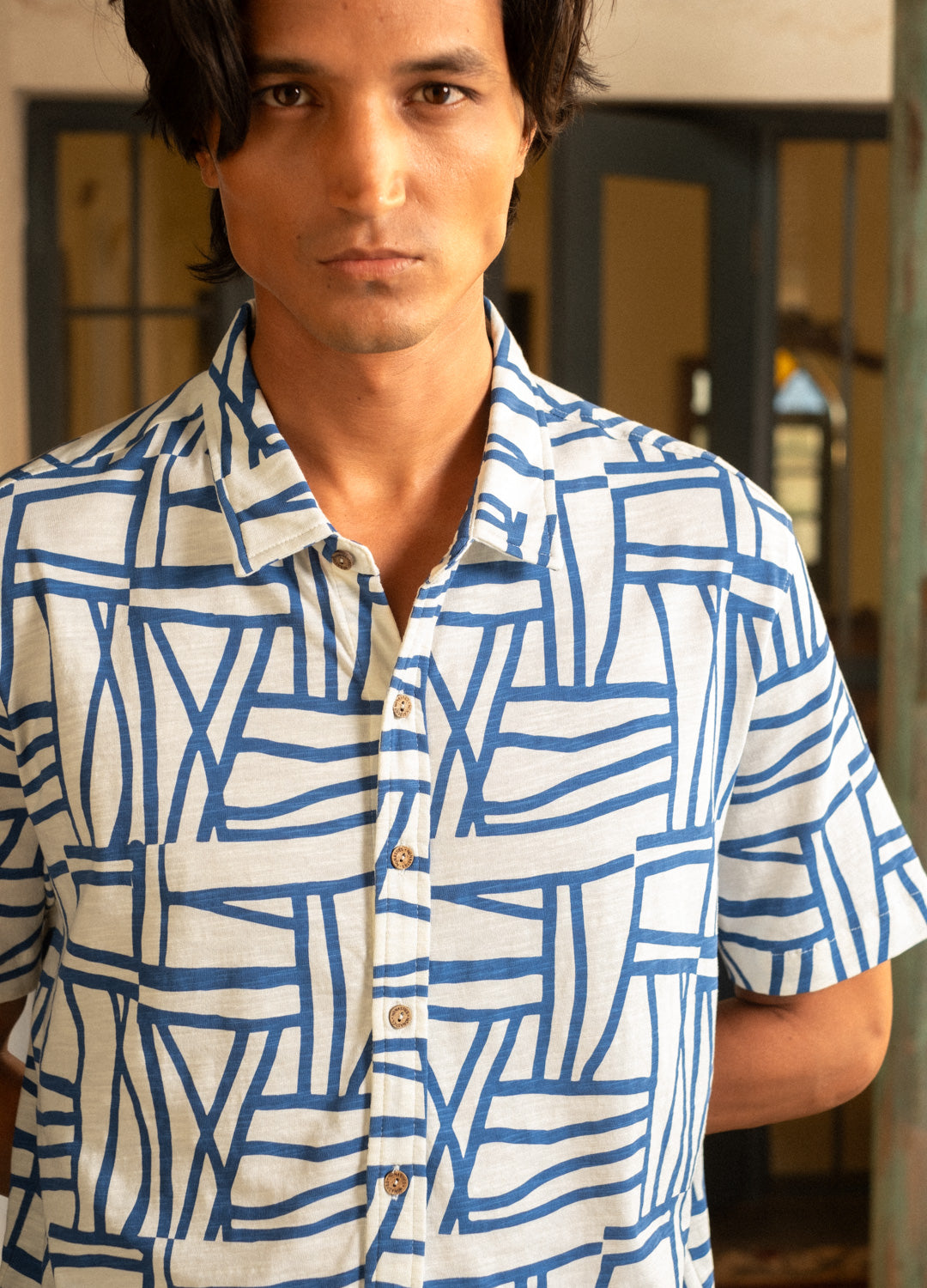 Nautic Half-Sleeve Jersey Shirt