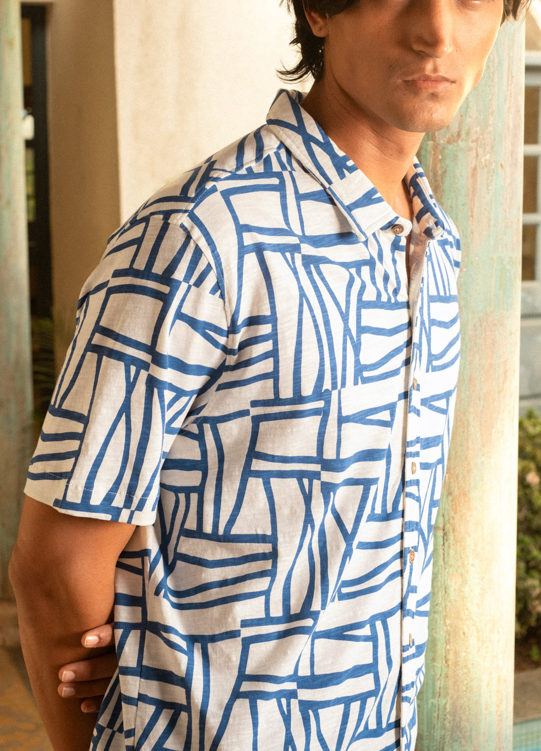 Nautic Half-Sleeve Jersey Shirt