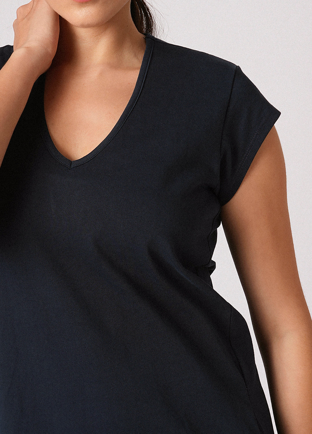 Navy Blue Organic Cotton Pocket Maxi Dress For Women Online