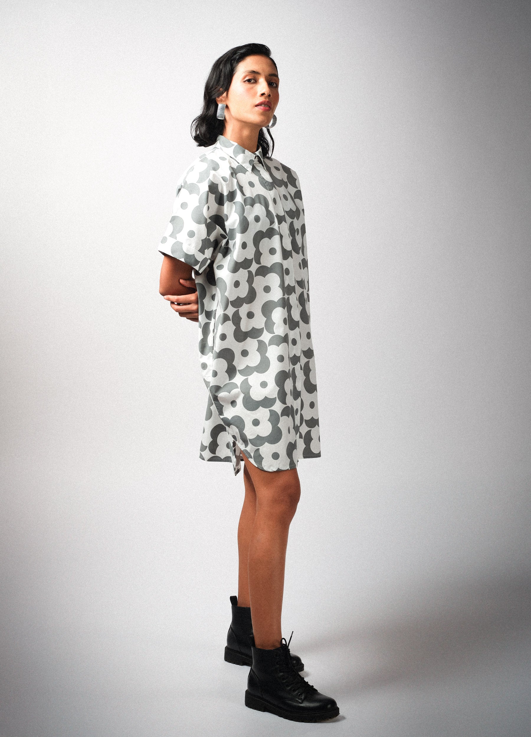 Mist Floral Shirt Dress