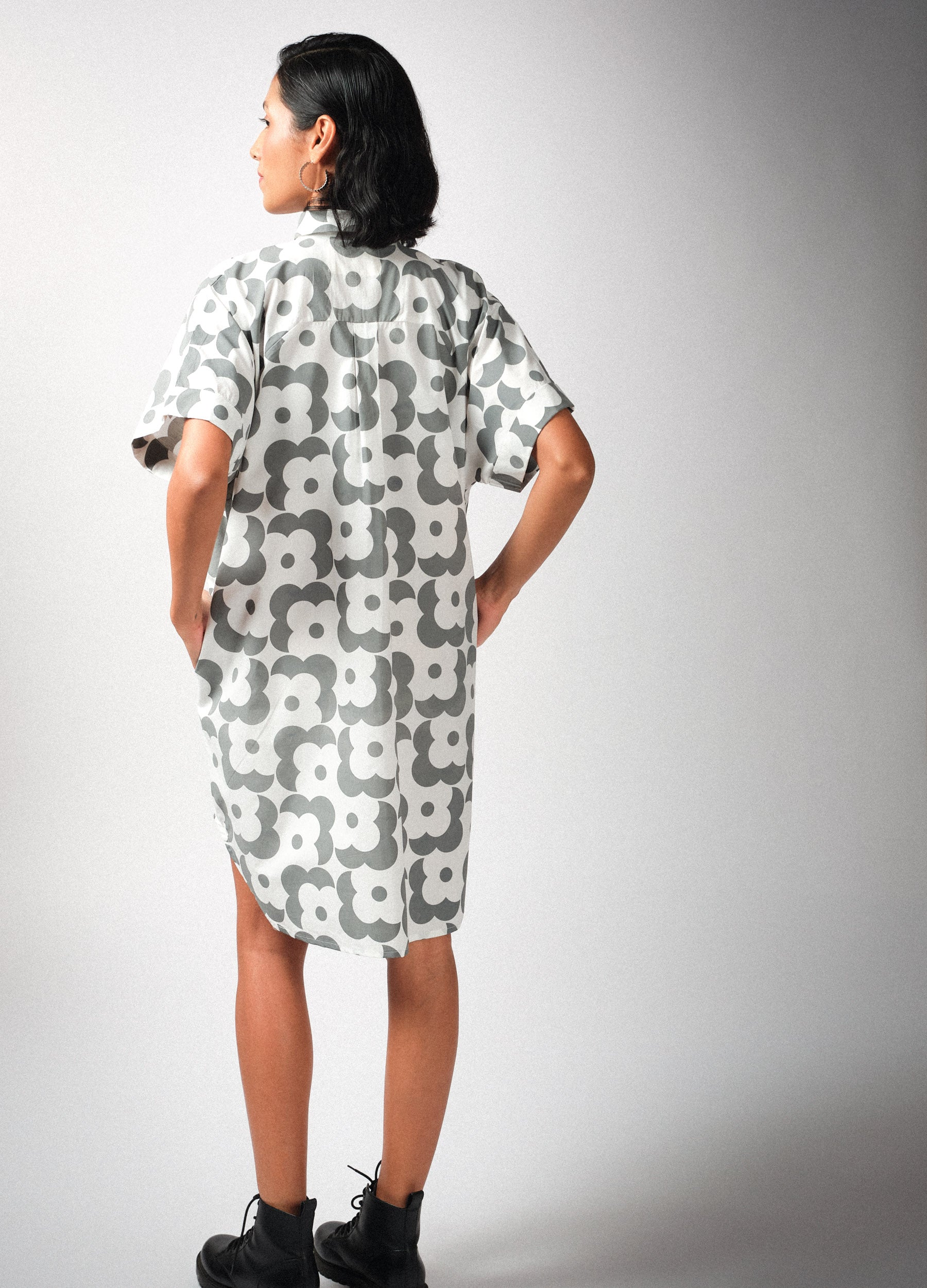 Mist Floral Shirt Dress