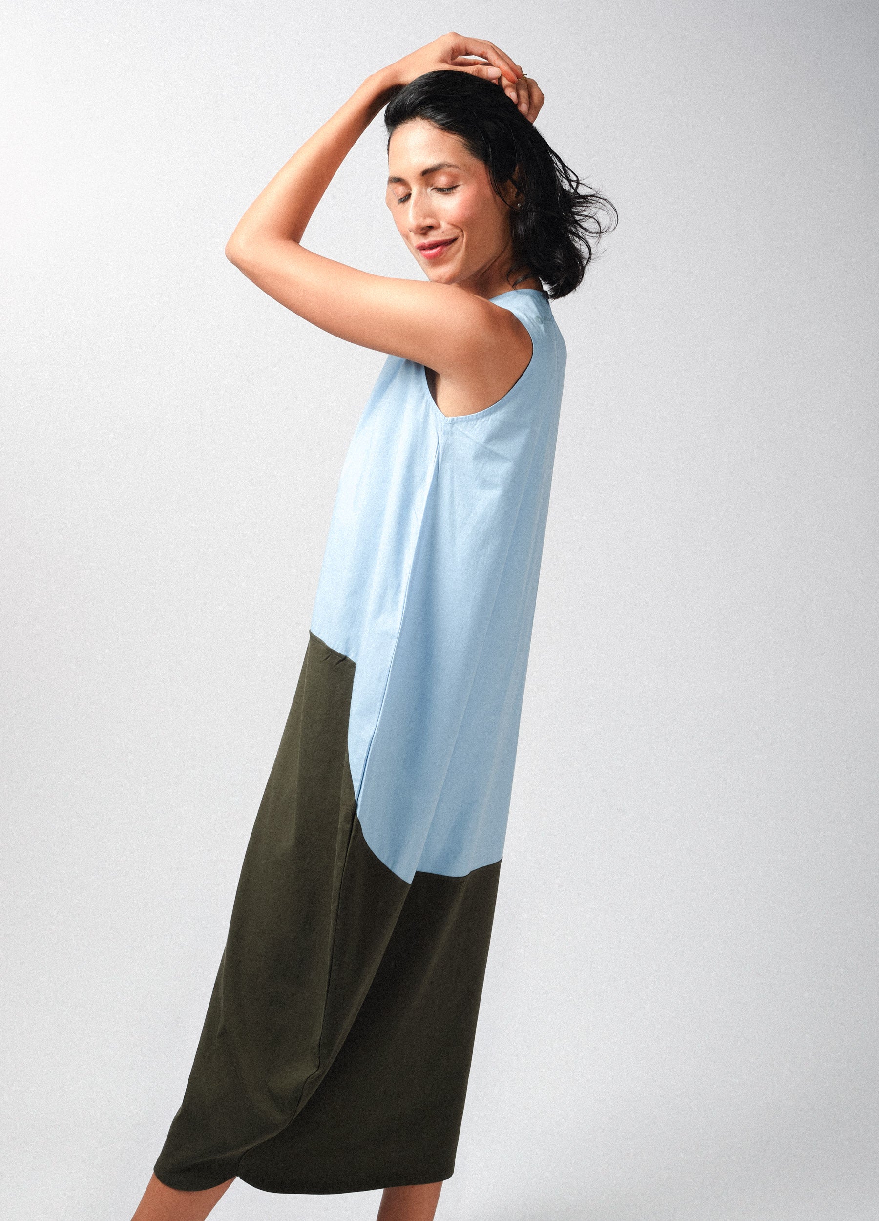 Dual Colour Sack Dress