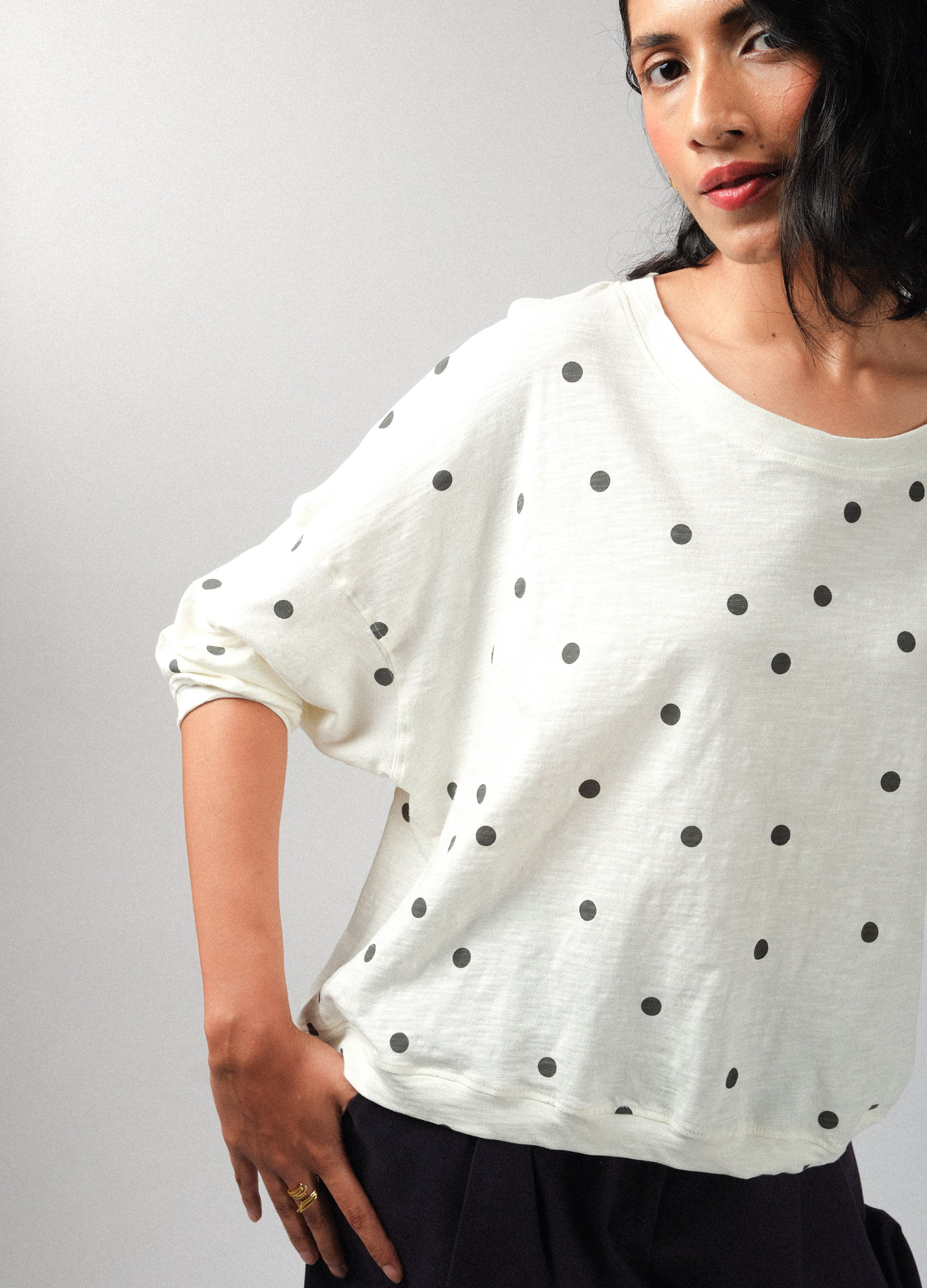 Coconut Polka Unisize Top