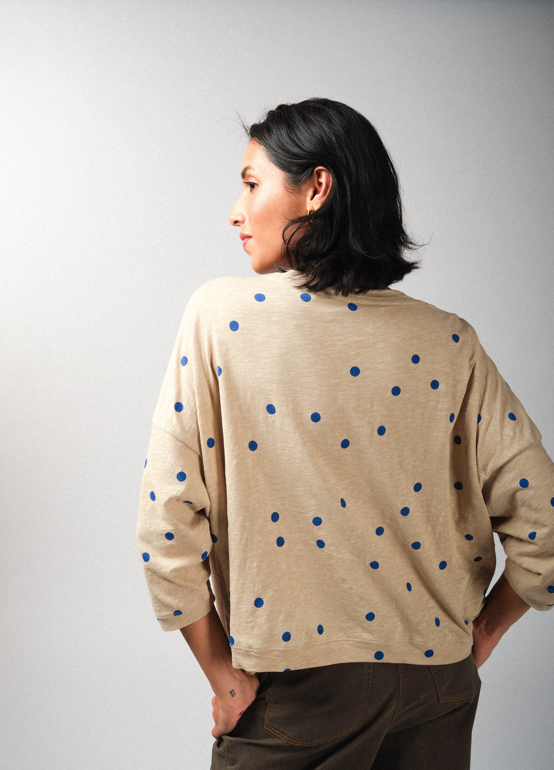 Cobalt Polka Unisize Top