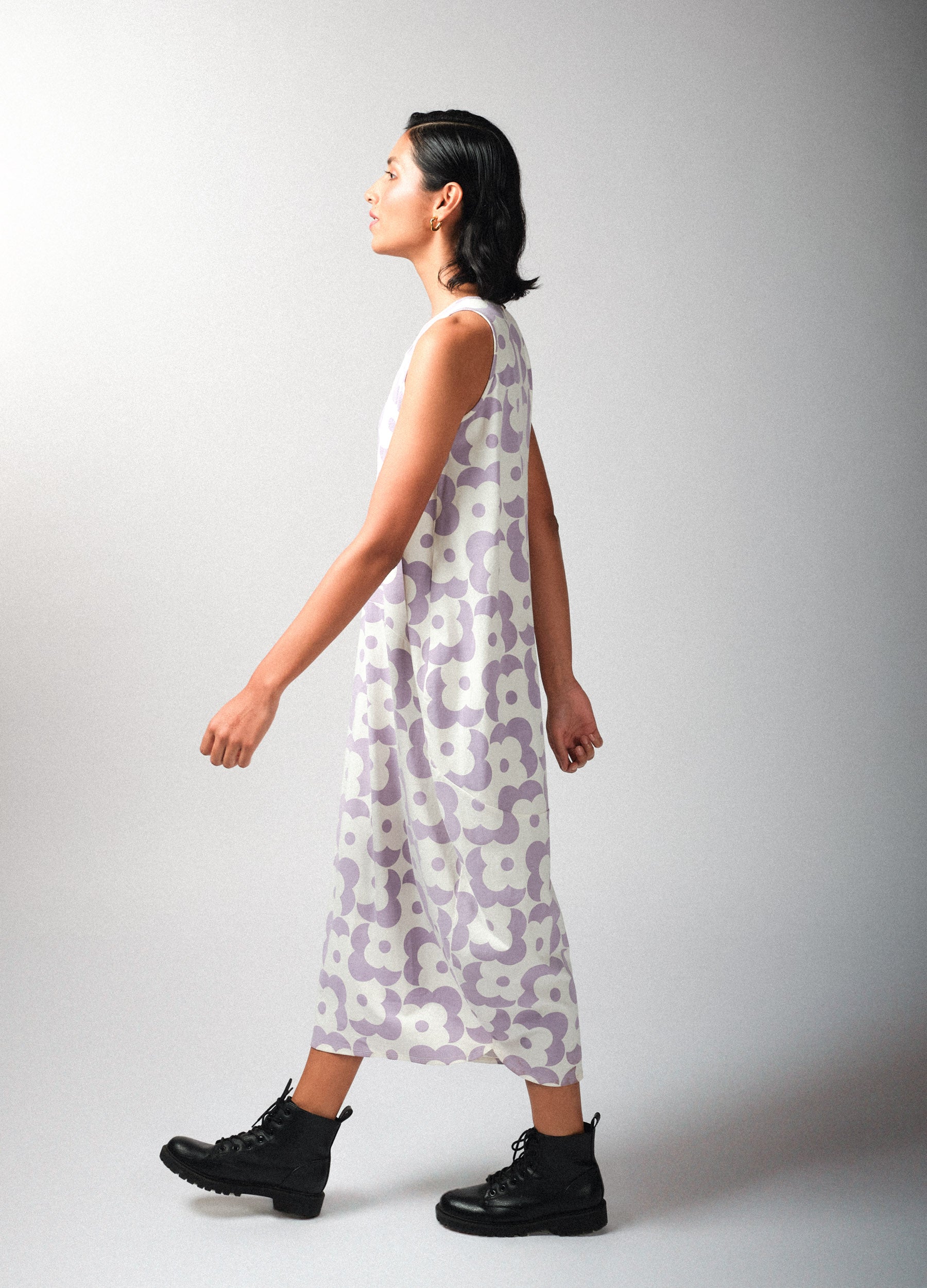 Lavender Floral Sack Dress