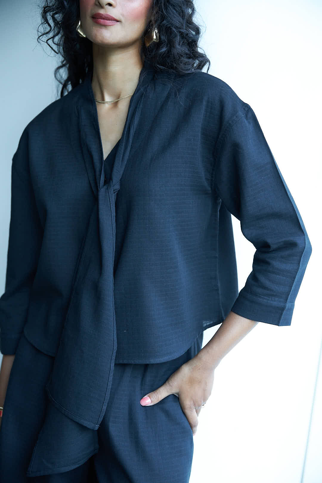 Noir Bow Shirt