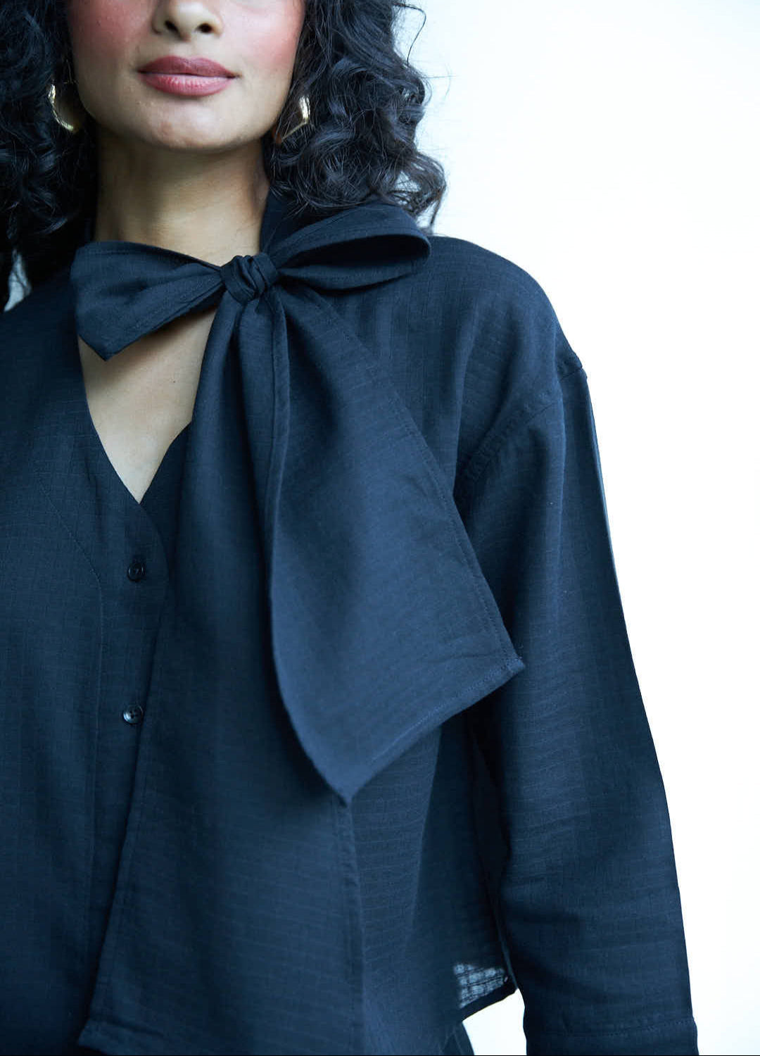 Noir Bow Shirt