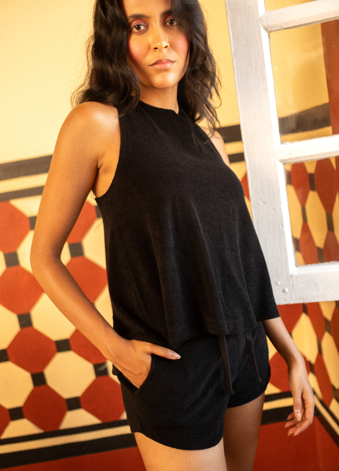 The Noir Plush Cotton Co-ord Set For Women Online