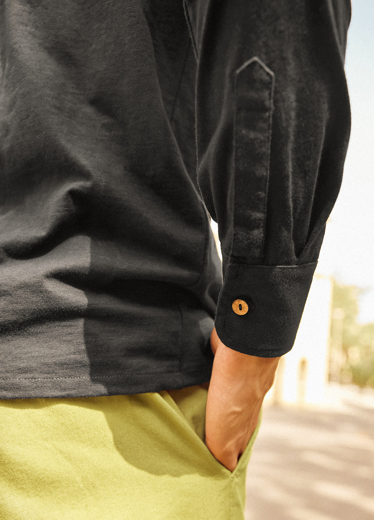 Noir Slub Knit Shirt