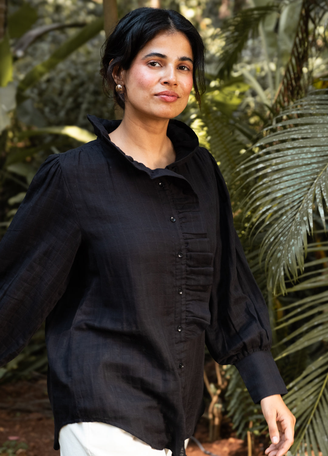 Noir Ruffle Shirt