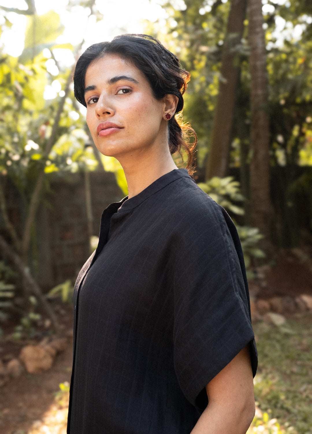 Noir Shirt Kaftan