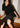 Noir Black Organic Cotton Slit Skirt For Women Online
