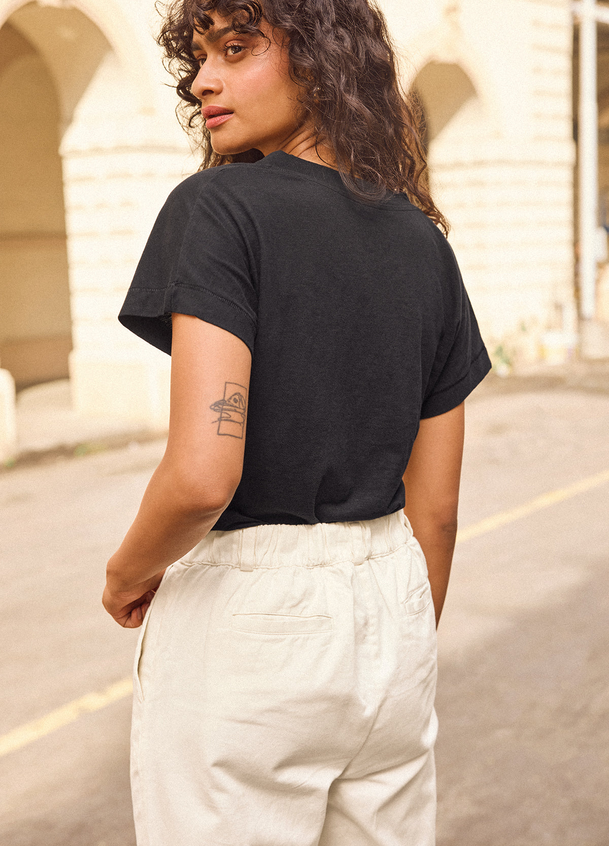 Noir V-Neck Tee