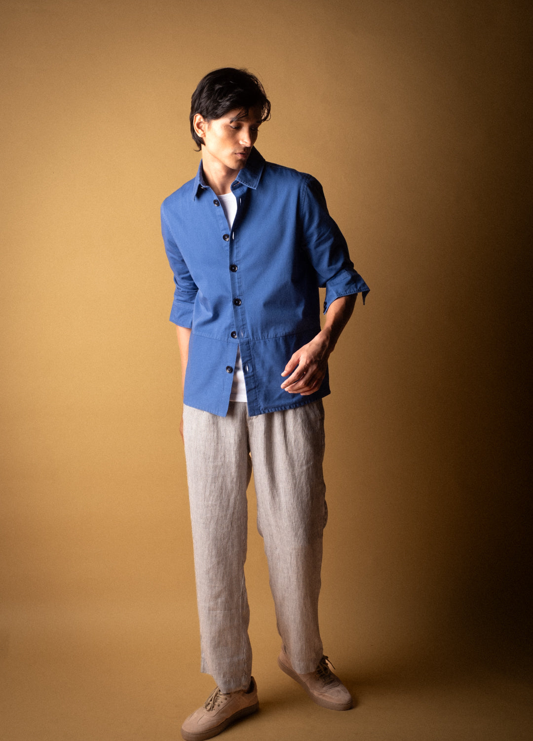 Kapoor Linen Pants In Stripes