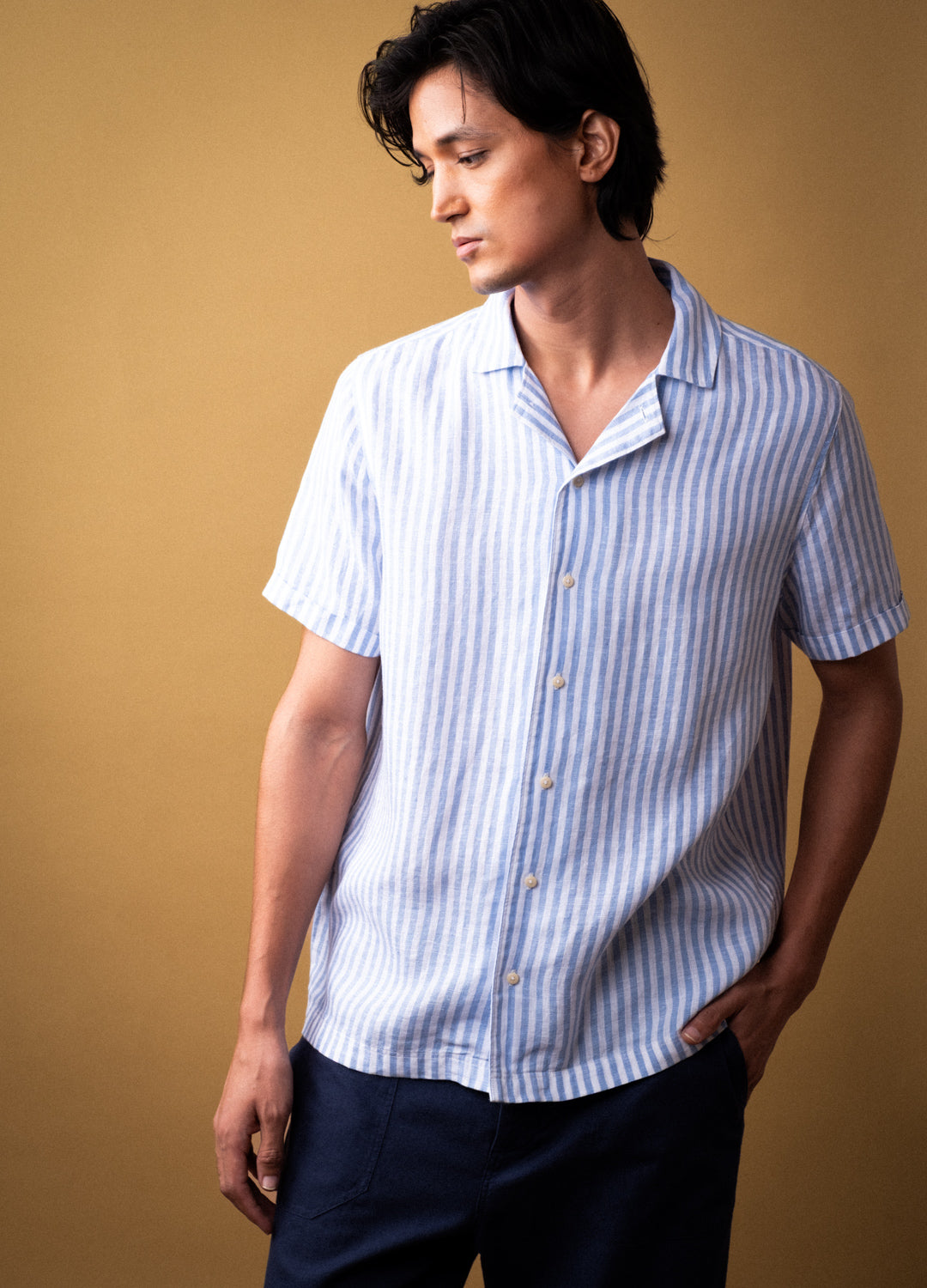 Raj Shirt in Sapphire