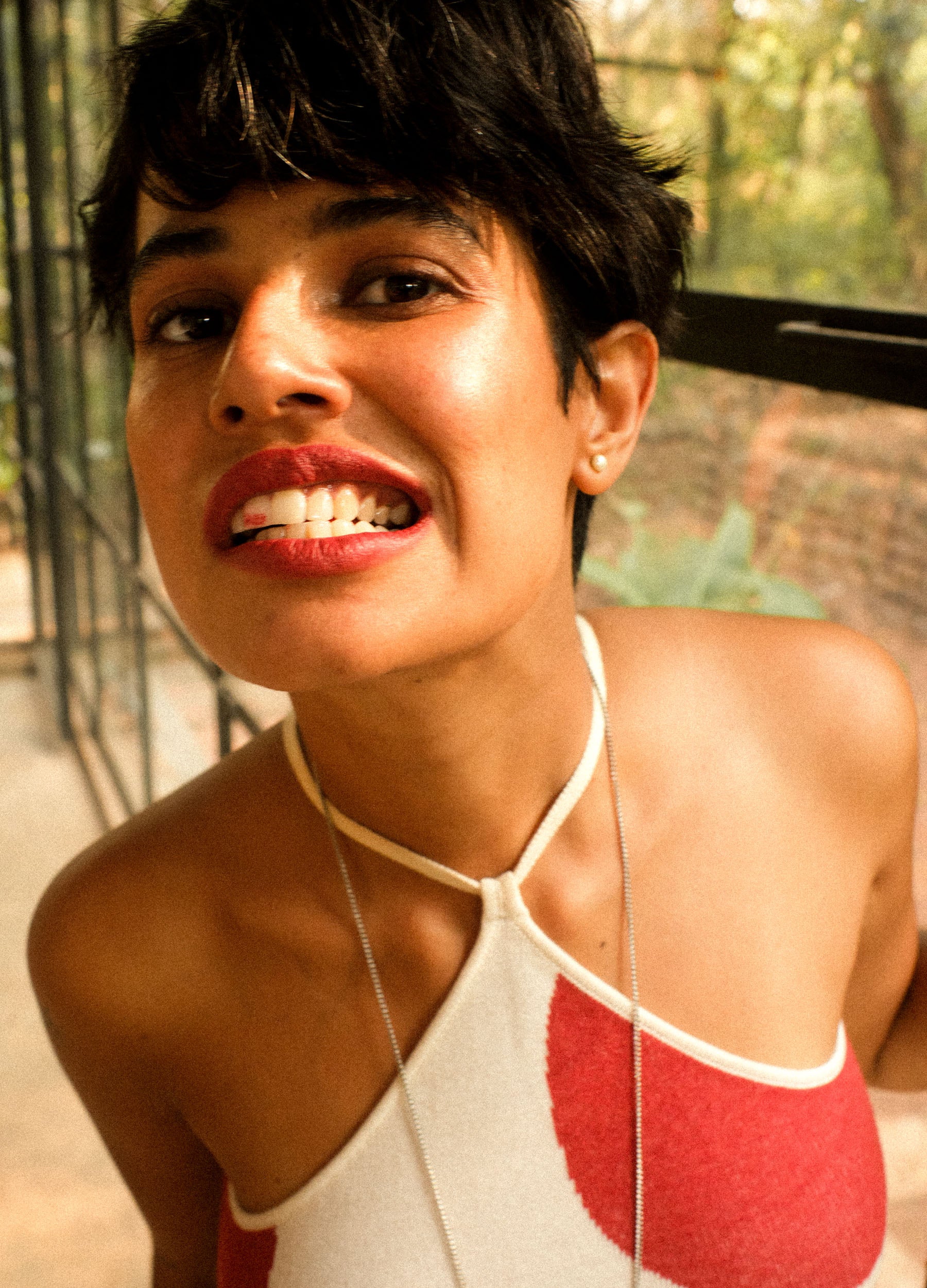 Rouge Polka Reversible Halter Tank