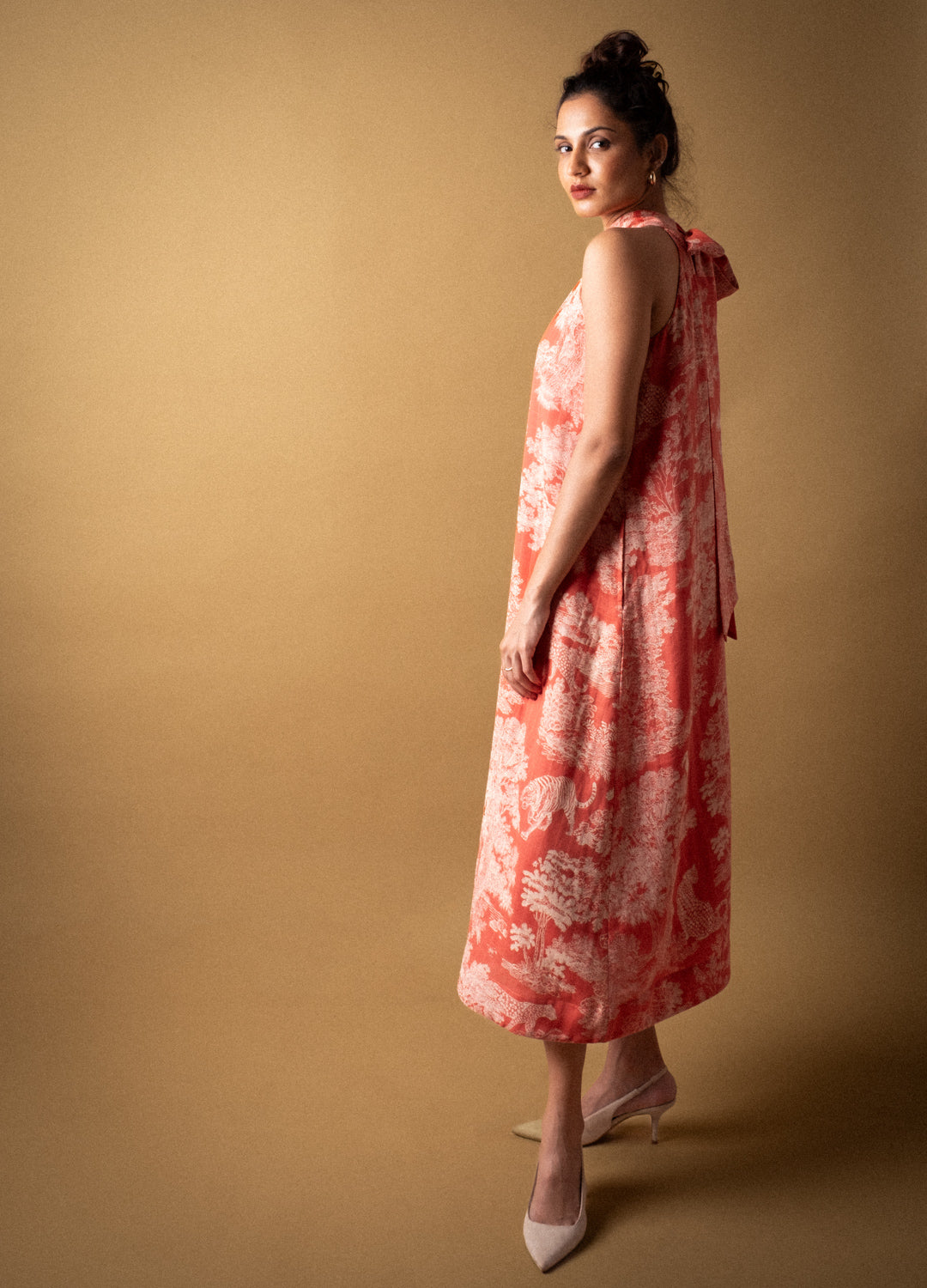 Rouge Toile Halter Midi