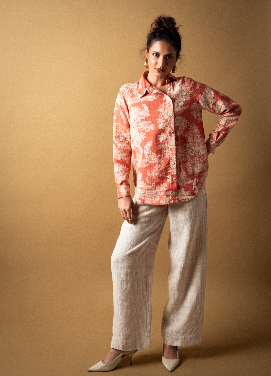 Rouge Toile Statement Shirt