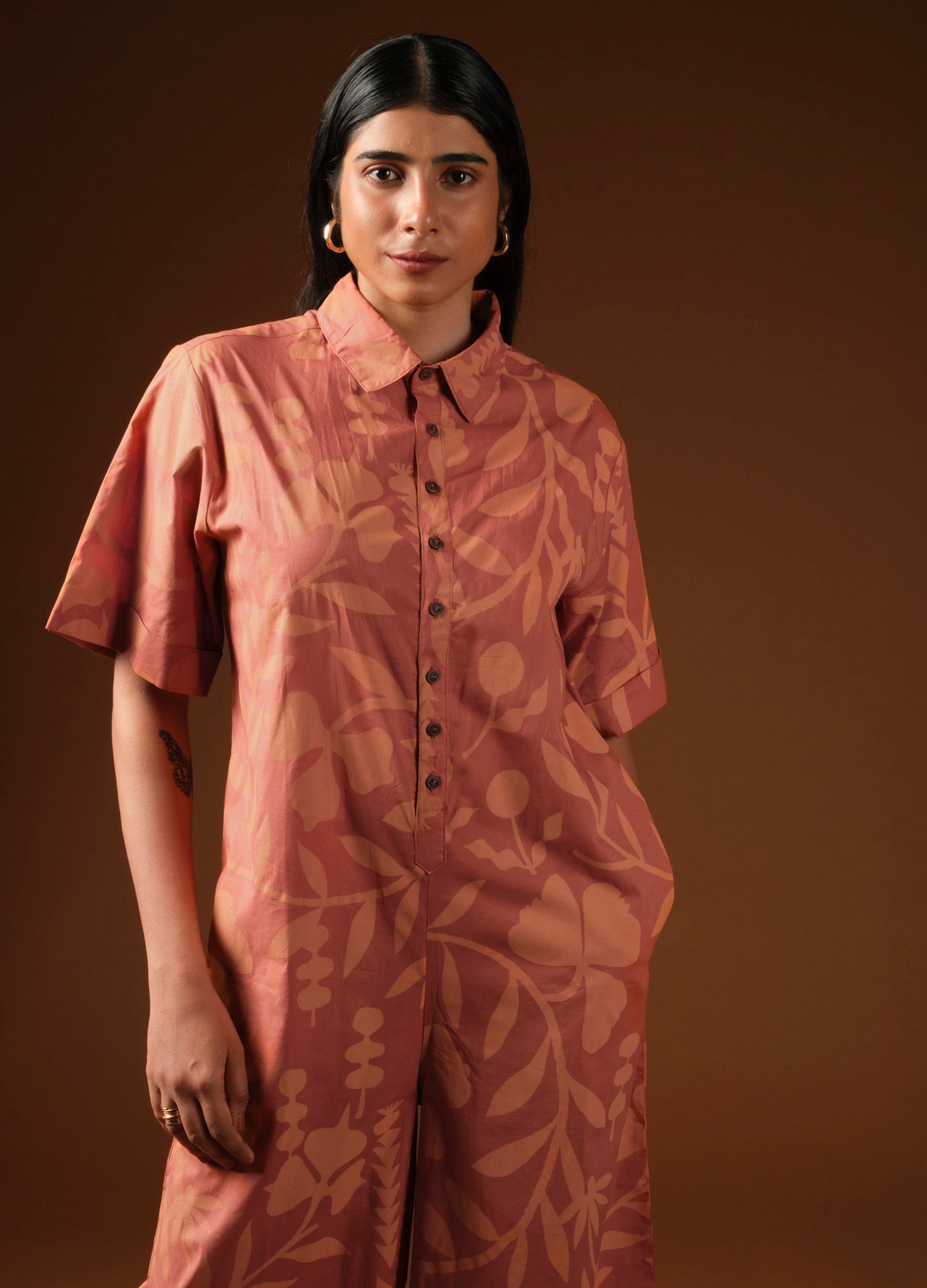 Russet Garden Midi Jumpsuit