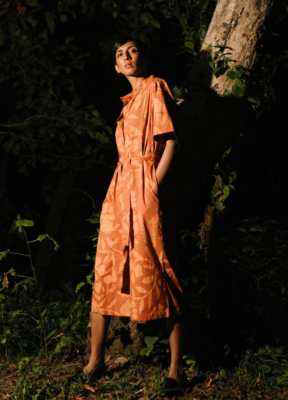 Russet Garden Midi Jumpsuit