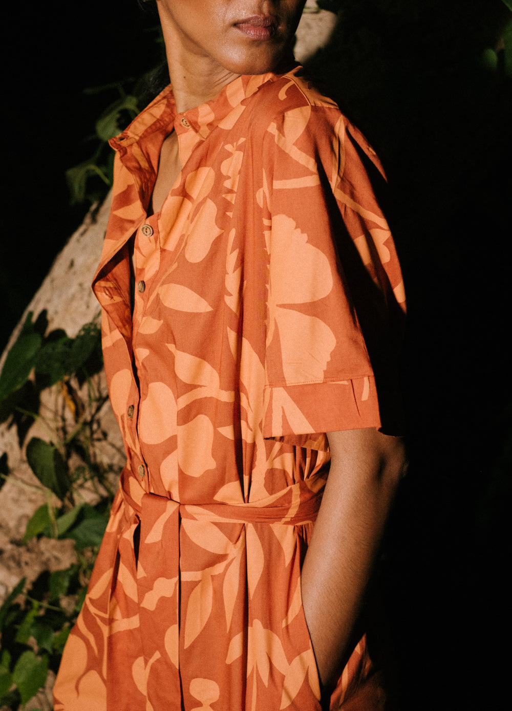 Russet Garden Midi Jumpsuit