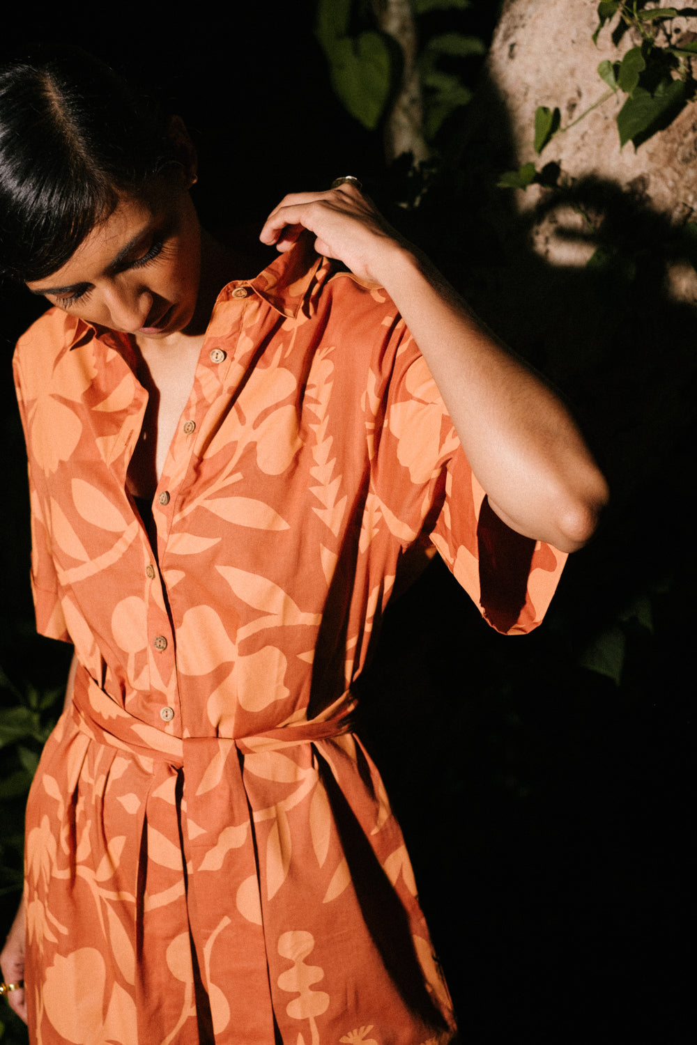 Russet Garden Midi Jumpsuit