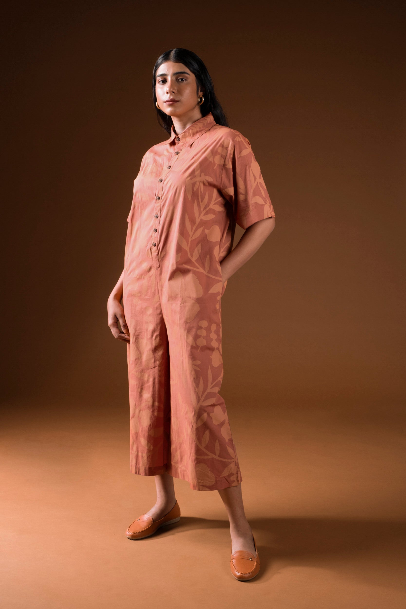 Russet Garden Midi Jumpsuit