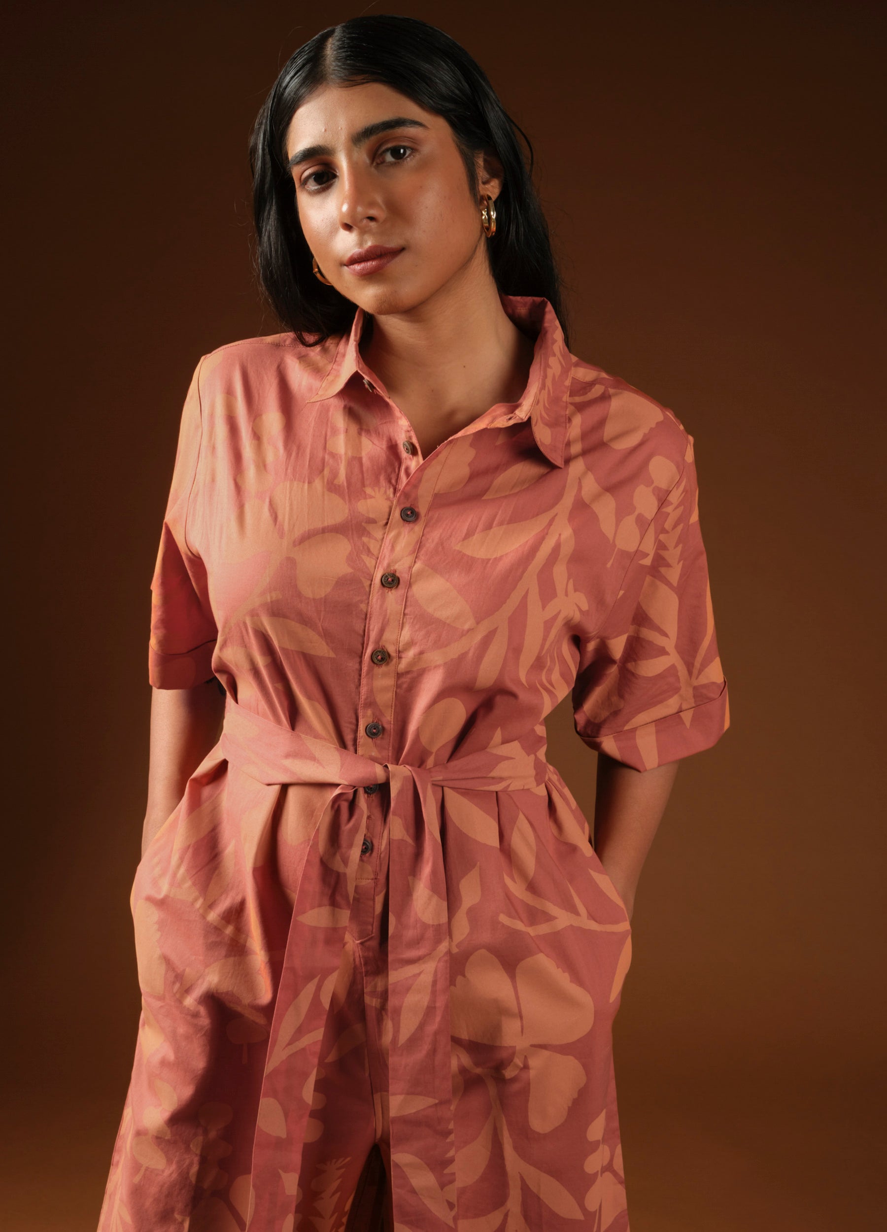 Russet Garden Midi Jumpsuit