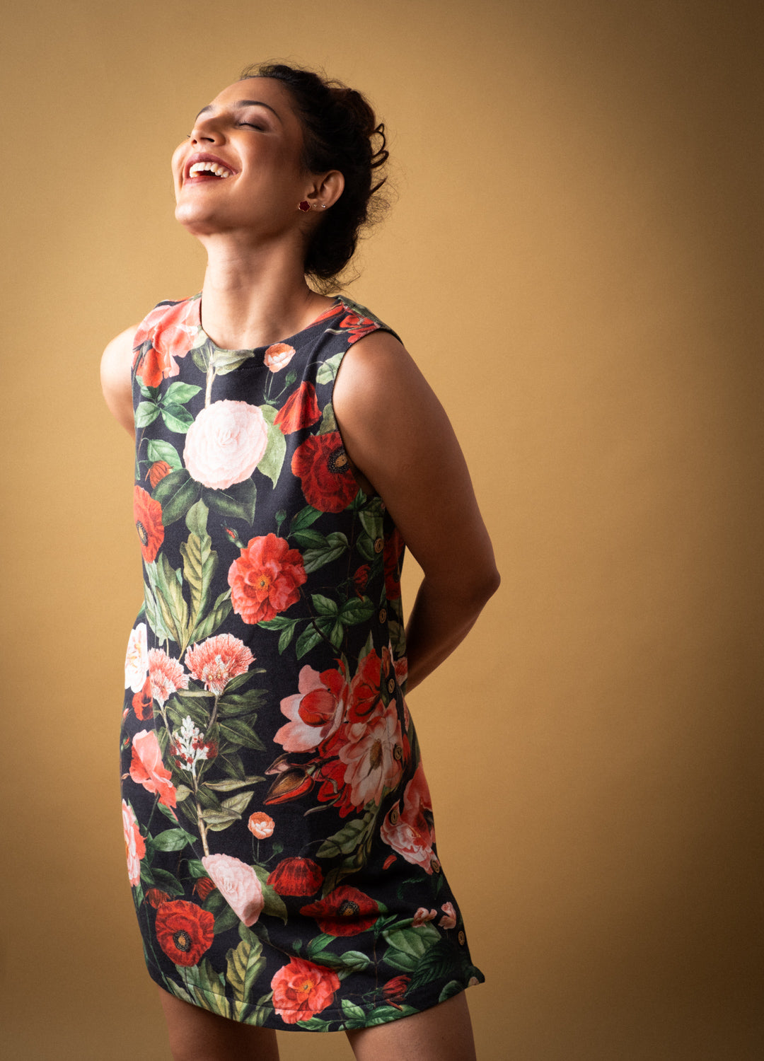 Scarlet Buttoned Mini