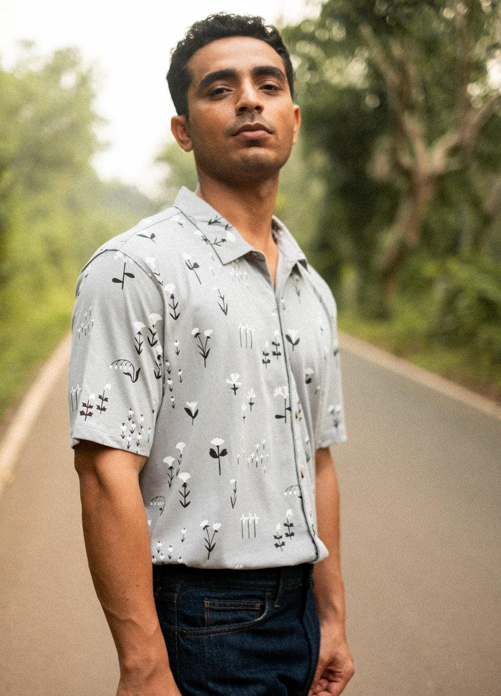 Sea Flora Half-Sleeve Shirt