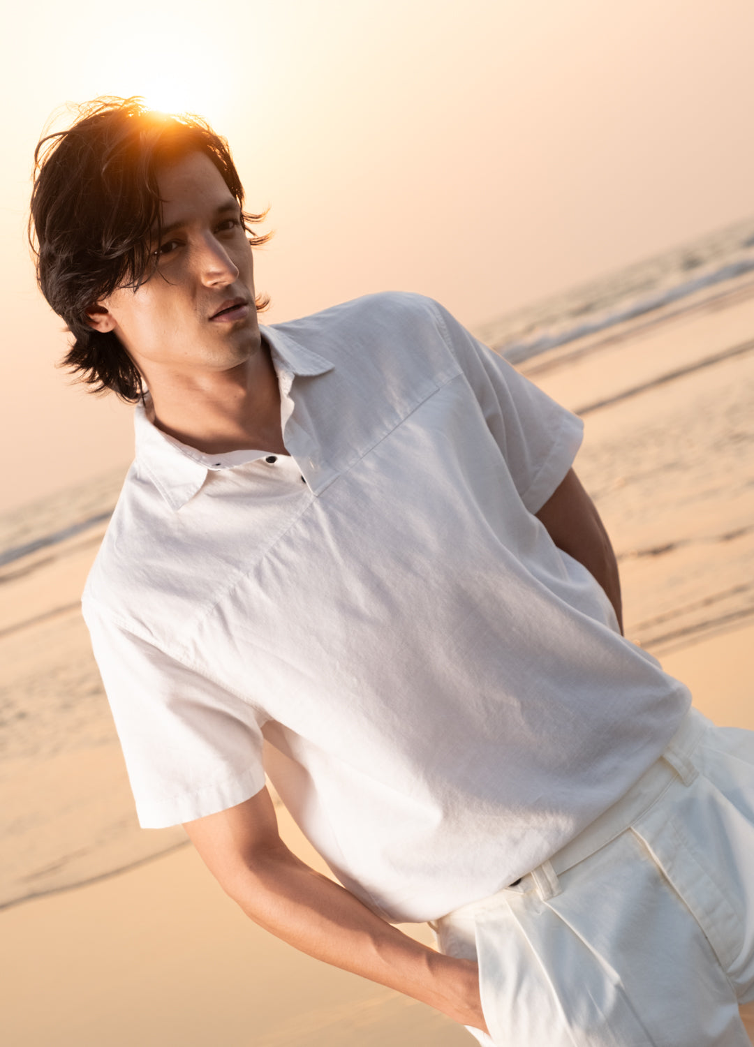 Shammi Linen Shirt In Ivory