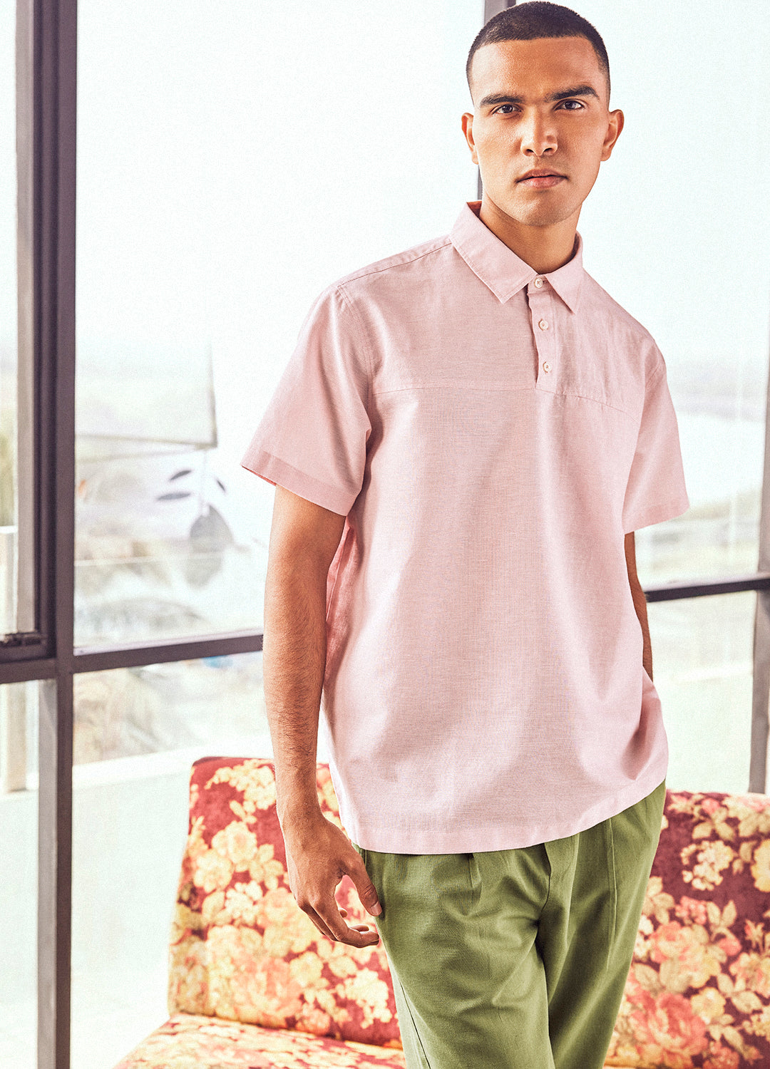 Shammi Ashrose Cotton Linen Shirt For Men Online