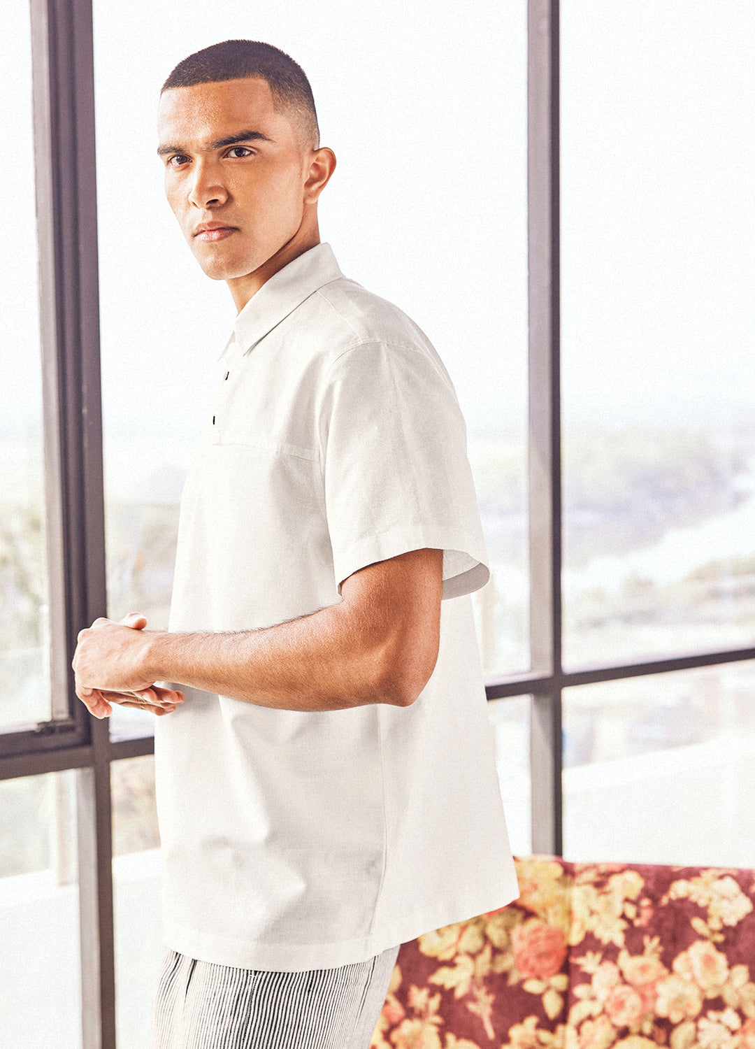 Shammi Linen Shirt In Ivory