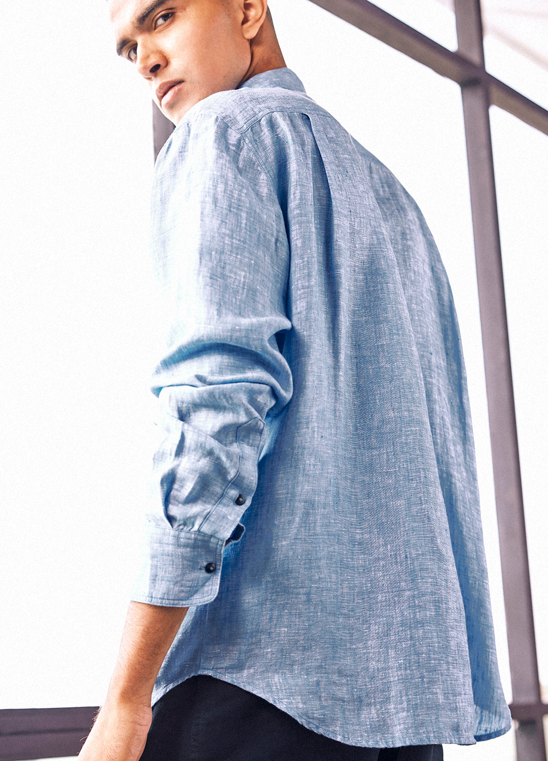 Shashi Linen Shirt In Sapphire