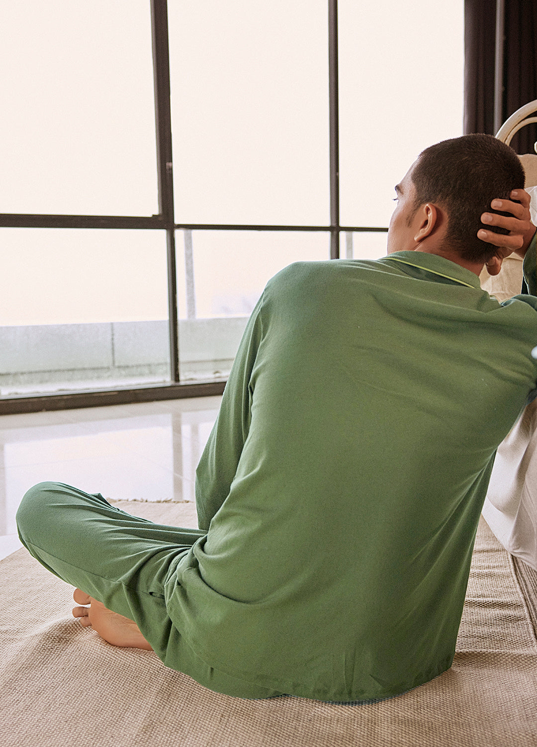 Green Jersey Slumber Shirt