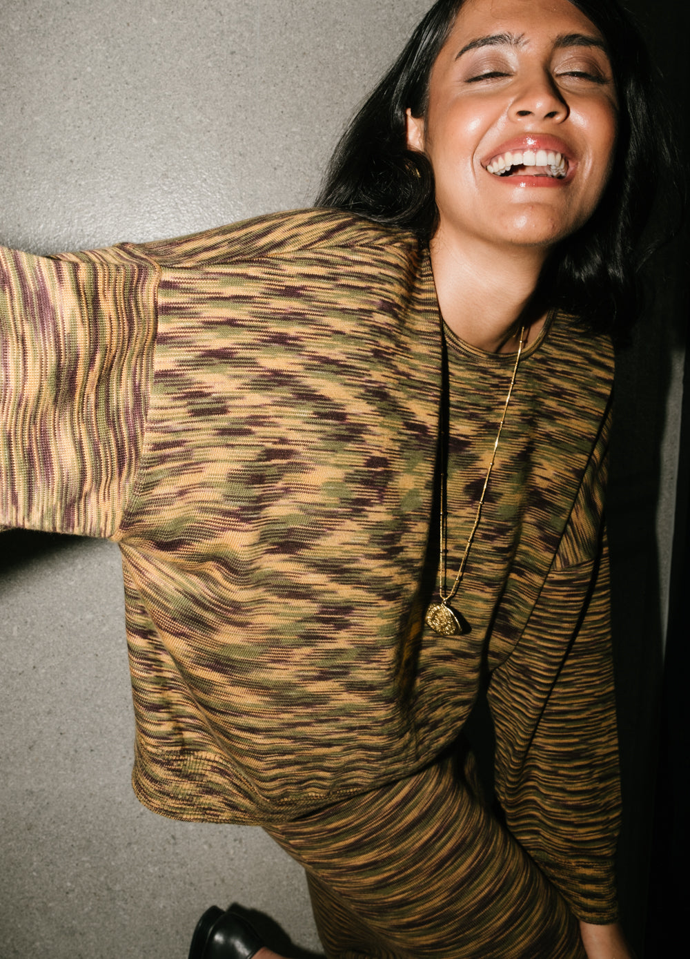 Organic Cotton Multi-colored Stippled Jumper For Women Online