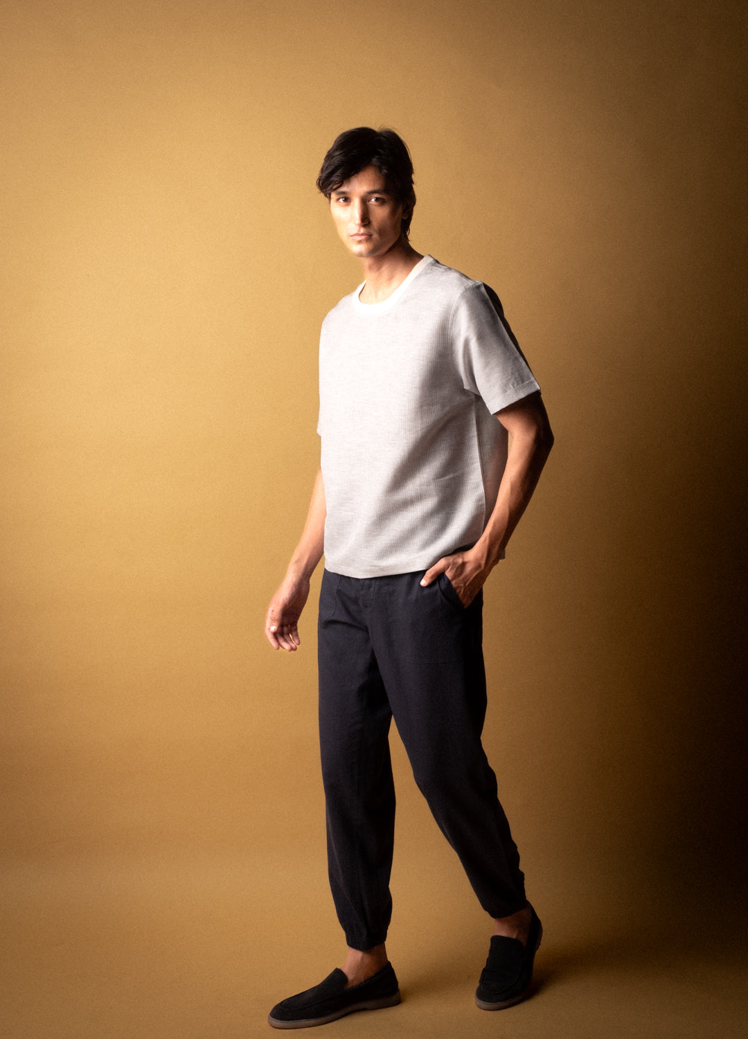 Burman Linen Pants In Navy