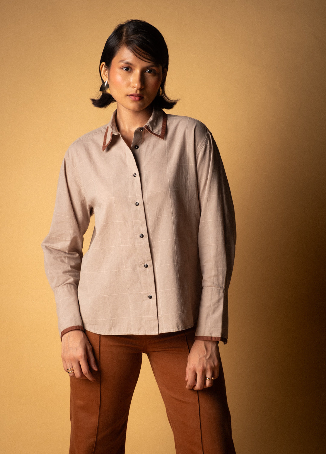 Taupe Tailored Shirt