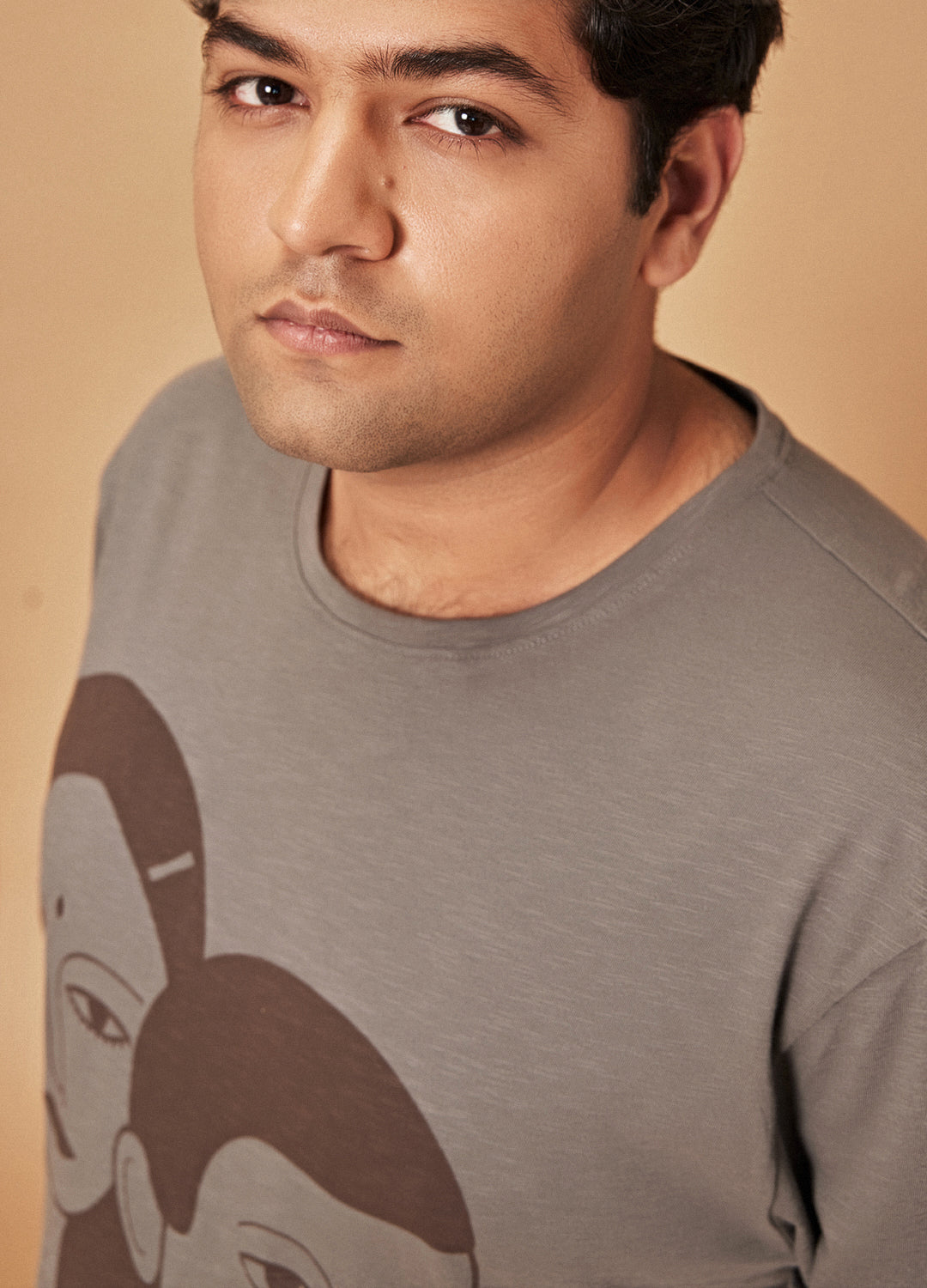 Them Grey Girl Boy Printed Organic Cotton Classic Tee For Men Online