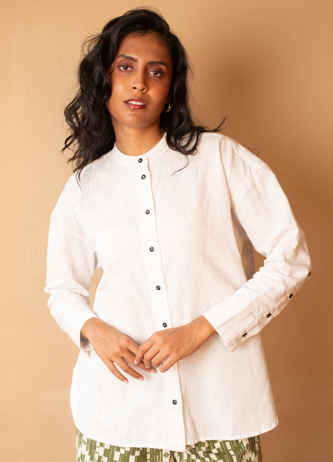 Nargis Linen Shirt In Ivory