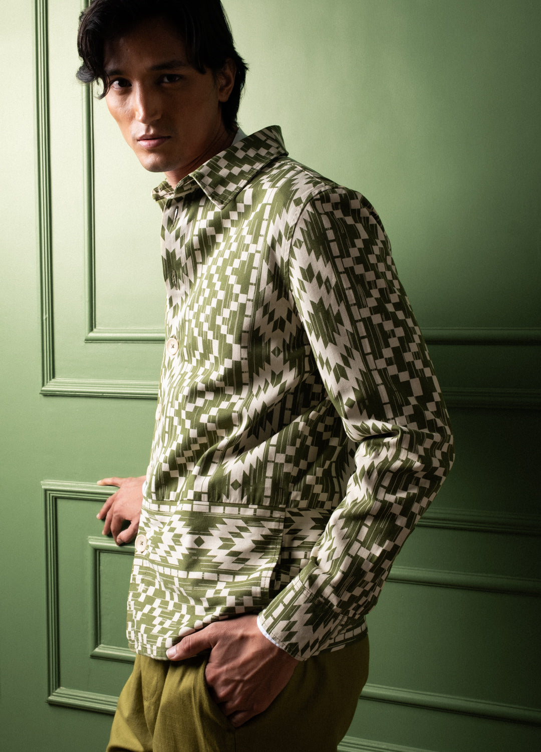 Vera Pocket Woven Shacket