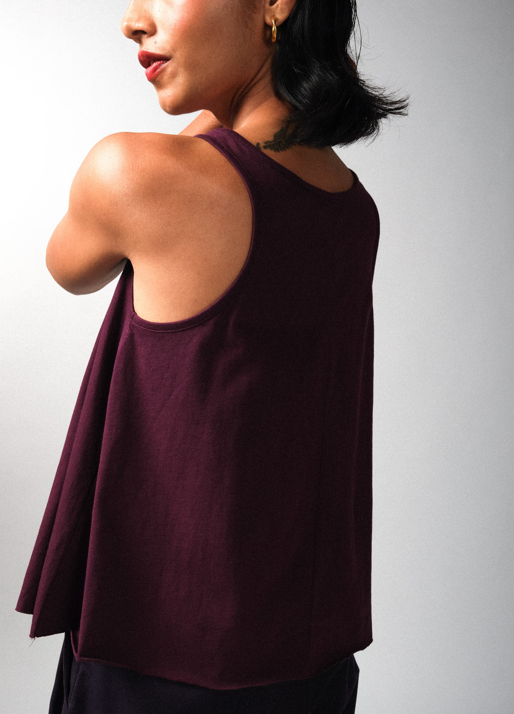 Vin Pink Flared Tank