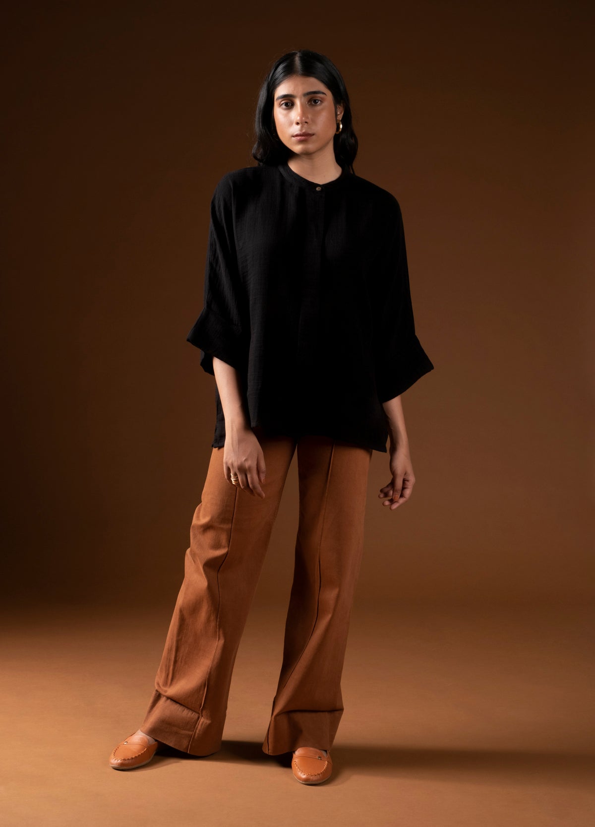 Black Kimono Shirt