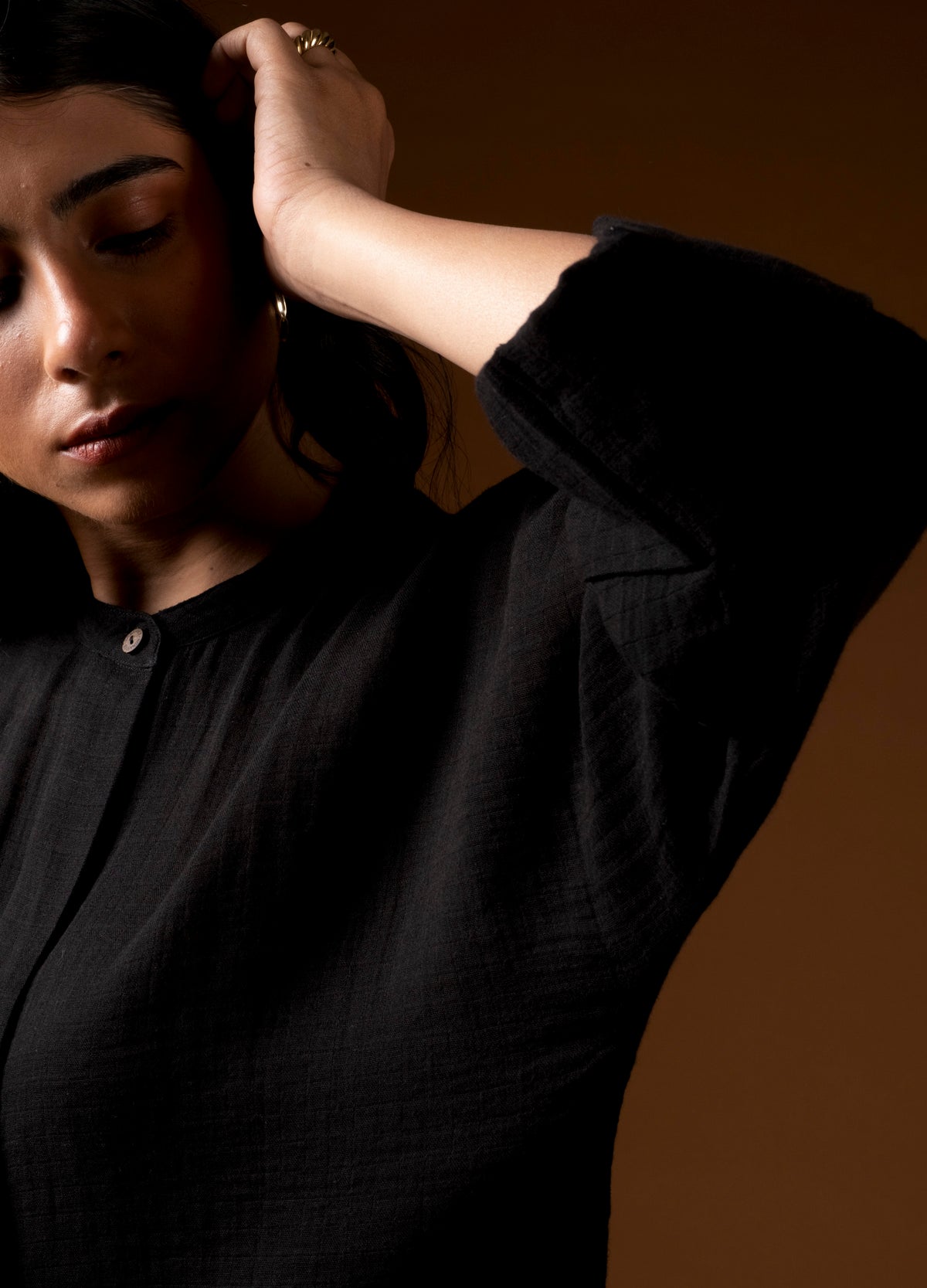 Black Kimono Shirt
