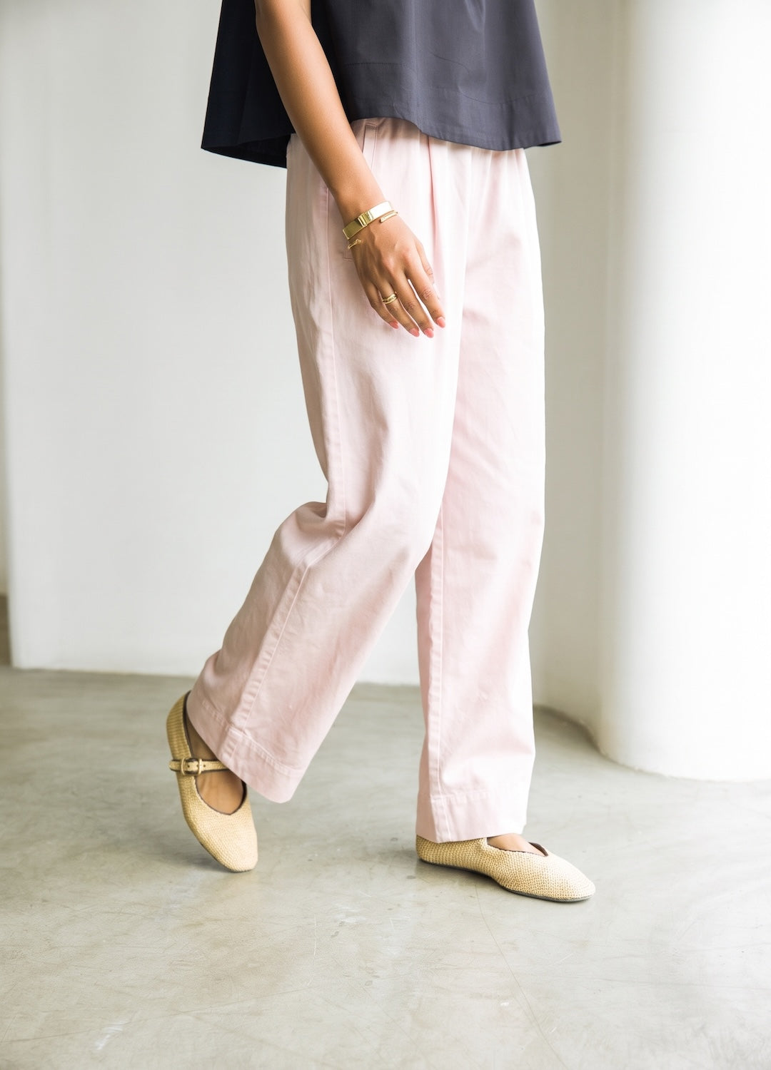 The Noir Top-Blush Pant Set