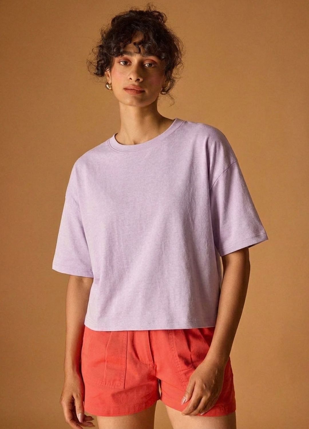 Lilac Cropped Tee